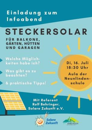 Plakat Steckersolar Plakat Steckersolar